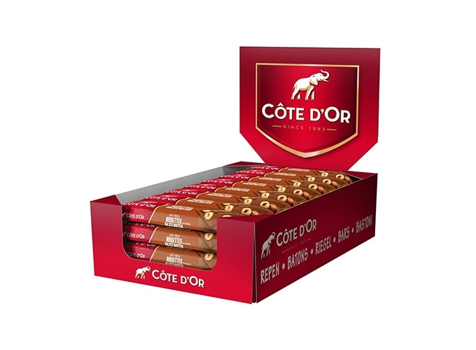 BARRE COTE D'OR 45g LAIT NOISETTES (BTE.32)