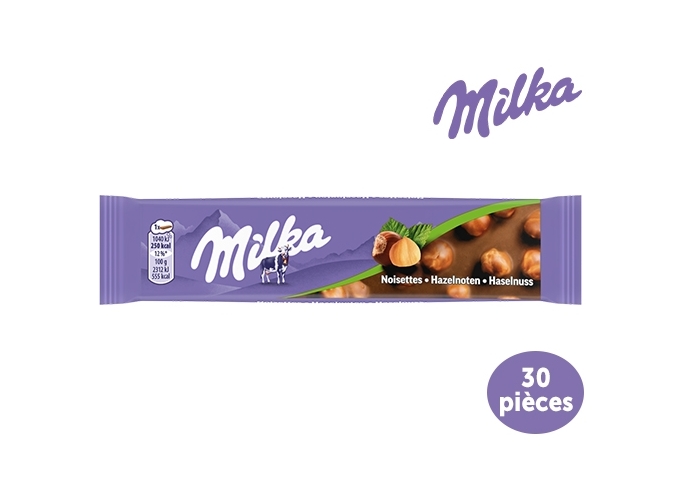 BARRE MILKA LAIT NOISETTE 45g  (PRES.30)