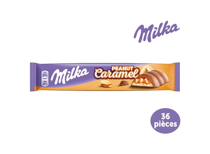 BARRE MILKA PEANUT CARAMEL 37g  (PRES.36)