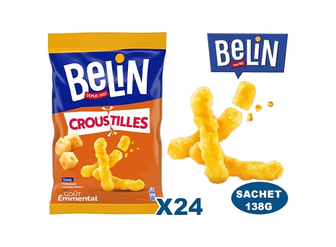 BELIN CROUSTILLE EMMENTAL SACHET 138gr (24)