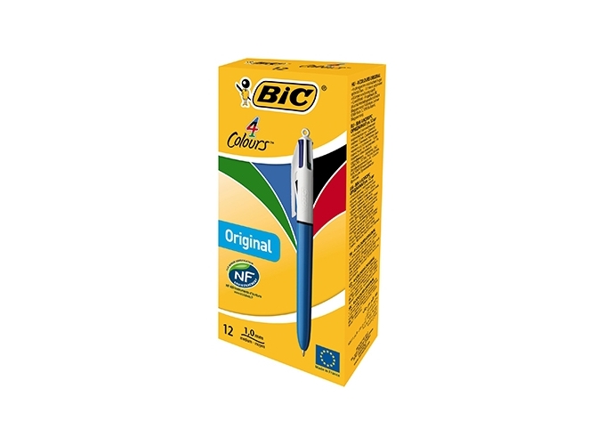 BIC 4 COULEURS ASS. PTE MOYENNE (BTE.12)