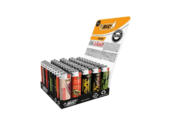 BIC BRIQUET J25 MINI ''HOUSE OF DRAGONS HOD'' (50)