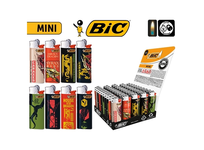 BIC BRIQUET J25 MINI ''HOUSE OF DRAGONS HOD'' (50)