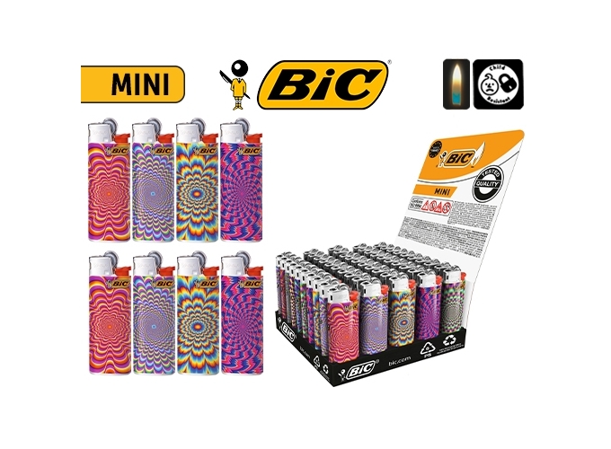 BIC BRIQUET J25 MINI ''PSYCHED''  (50)
