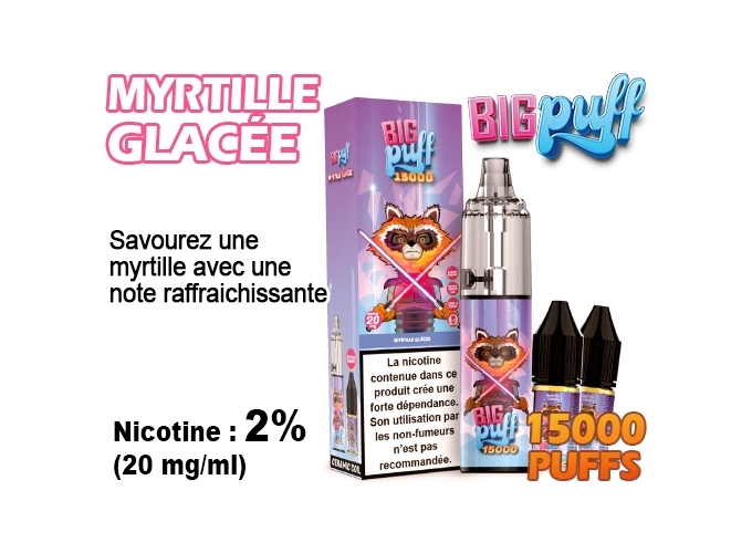 BIG PUFF 15K MYRTILLE GLACÉE 2%