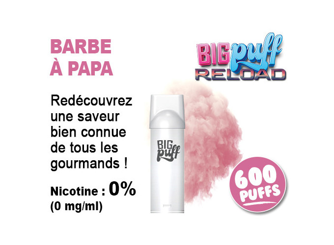 BIG PUFF RELOAD 2 POD BARBE A PAPA  00 MG