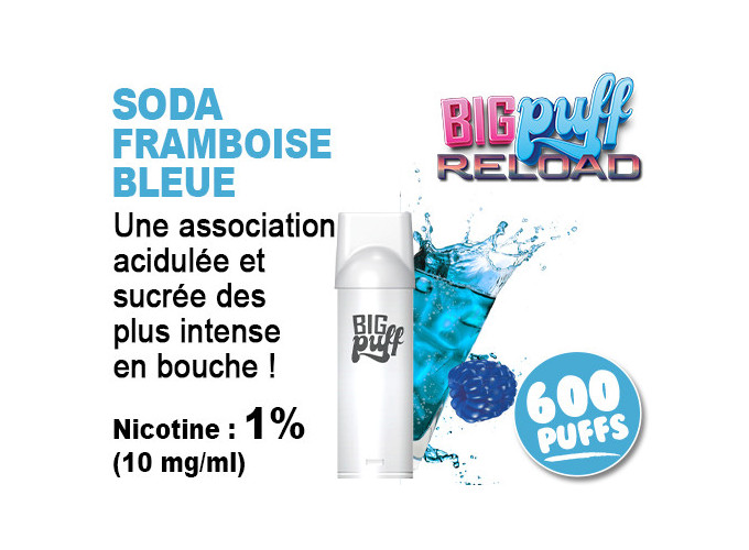 BIG PUFF RELOAD 2 POD FRAMBOISE BLEUE 10 MG