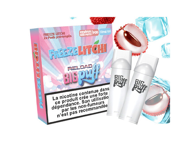 BIG PUFF RELOAD 2 POD FREEZE LITCHI 10 MG