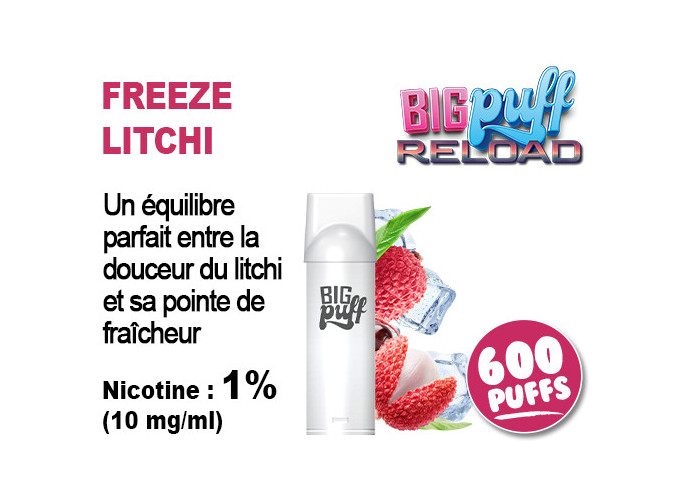 BIG PUFF RELOAD 2 POD FREEZE LITCHI 10 MG