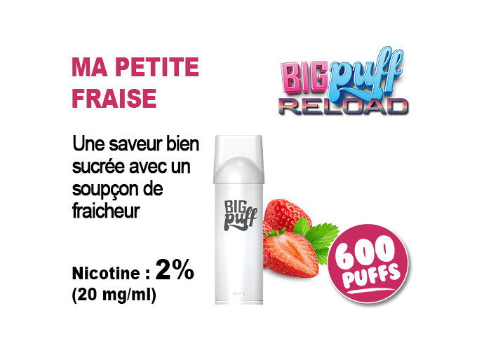 BIG PUFF RELOAD 2 POD MA PETITE FRAISE 20 MG