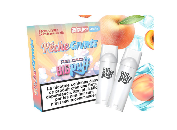 BIG PUFF RELOAD 2 POD PECHE GIVRE  00 MG