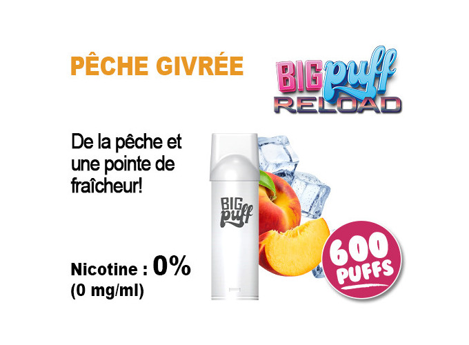 BIG PUFF RELOAD 2 POD PECHE GIVRE  00 MG