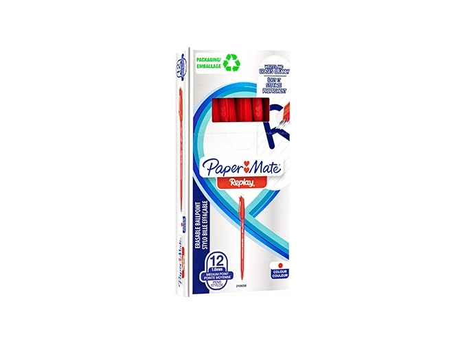 BILLE REPLAY EFFACABLE ROUGE (BTE.12)