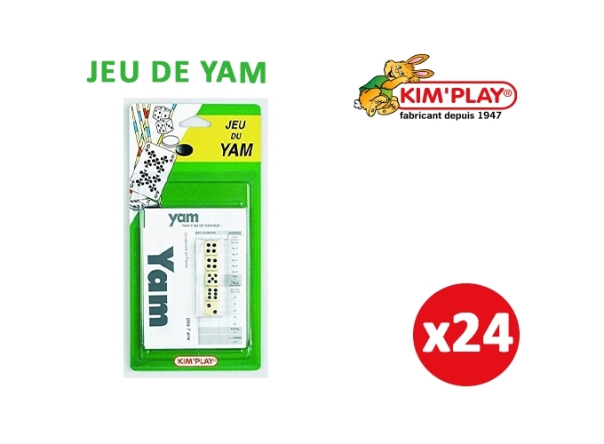 BLISTER JEU DE YAM , DES BLOC MARQUE   REGLES (24)
