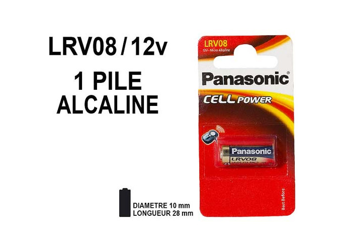 BLISTER PILE PANASONIC LRV08 (GP23) 12V  (10)