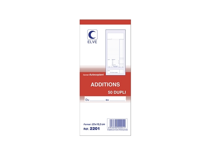 BLOCS  ADDITIONS NON NUMEROTES 50 2F 102X235 (10)