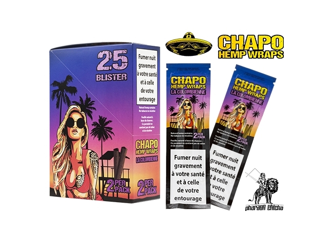 BLUNT SANS TABAC COLOMB  PARFUM FRAISE (BOITE 25)