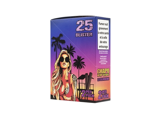 BLUNT SANS TABAC COLOMB  PARFUM FRAISE (BOITE 25)