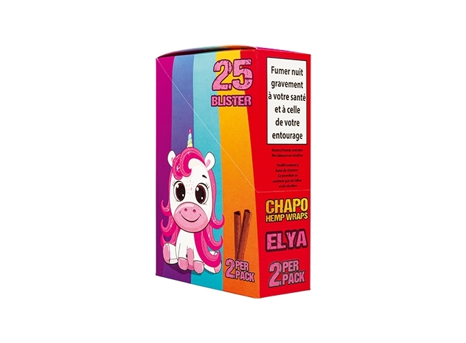 BLUNT SANS TABAC ELYA  PARF. BUBBLE GUM (BOITE 25)
