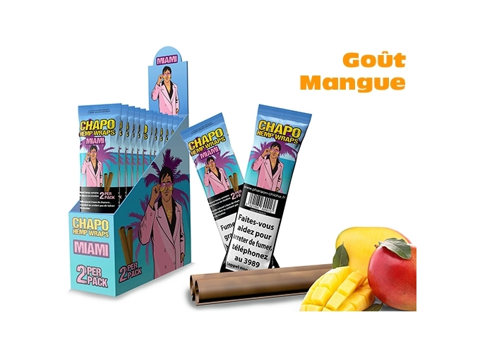 BLUNT SANS TABAC MIAMI  PARFUM MANGUE (BOITE 25)