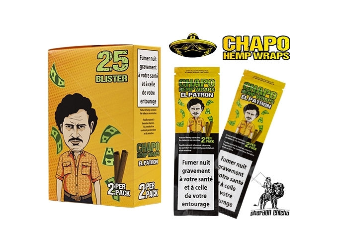 BLUNT SANS TABAC PATRON  PARFUM ORANGE (BOITE 25)