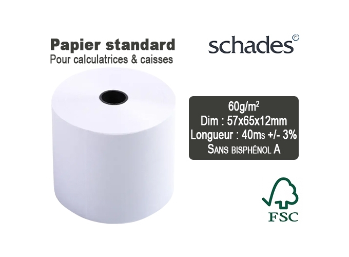 BOBINE STANDARD CALCUL.   CAISSE 57 65 12 40Ms