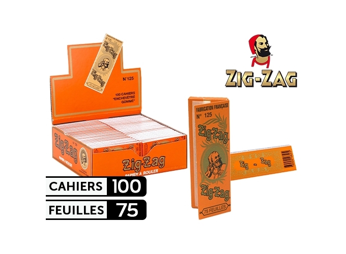 BOITE 100 CAHIERS 75 F. ZIG ZAG 125 (1)