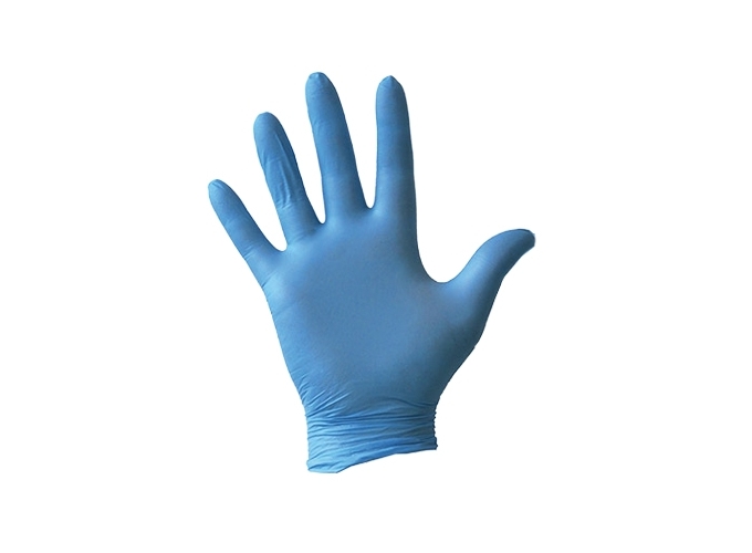 BOITE 100 GANTS NITRILE BLEU TAILLE M 7-8