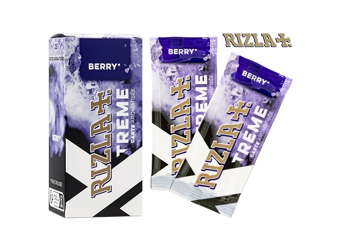 BOITE 25 CARTES AROMATIQUE RIZLA FRUITS ROUGES
