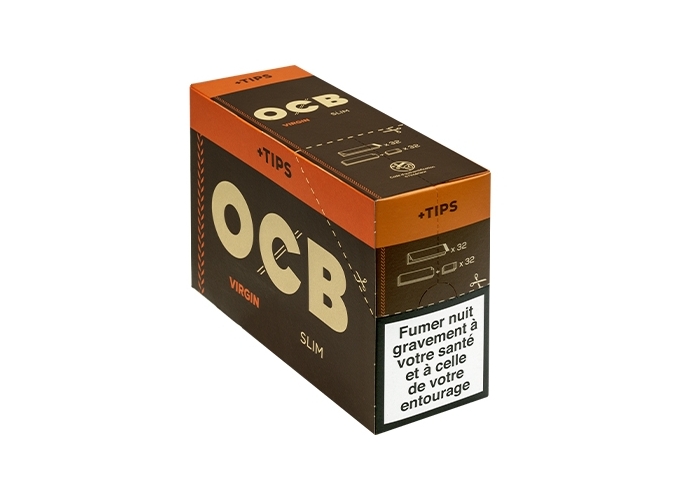 BOITE 32 CAHIERS 32F. OCB SLIM VIRGIN  FILTRES (1)