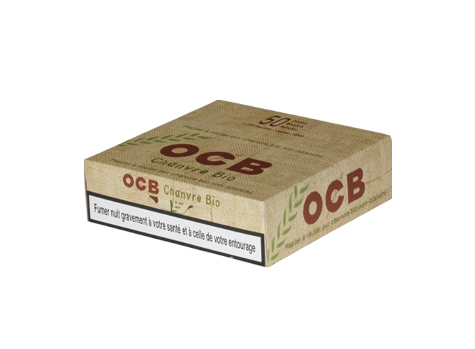 BOITE 50 CAHIERS 100 F. OCB CHANVRE BIO  (1)