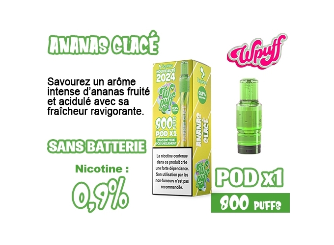 BOITE DE 1 POD 2.0 ANANAS GLACE 0.9%