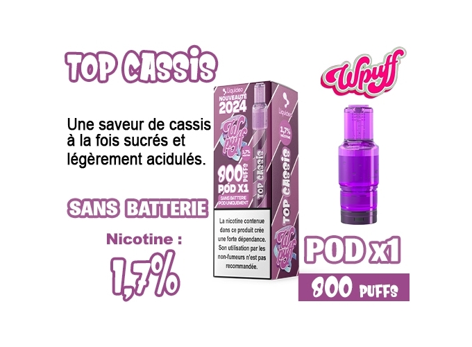 BOITE DE 1 POD 2.0 CASSIS 1.7%
