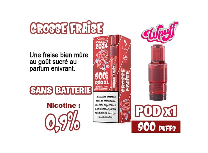 BOITE DE 1 POD 2.0 GROSSE FRAISE 0.9%