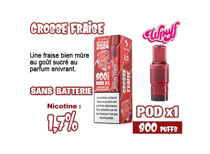 BOITE DE 1 POD 2.0 GROSSE FRAISE 1.7%