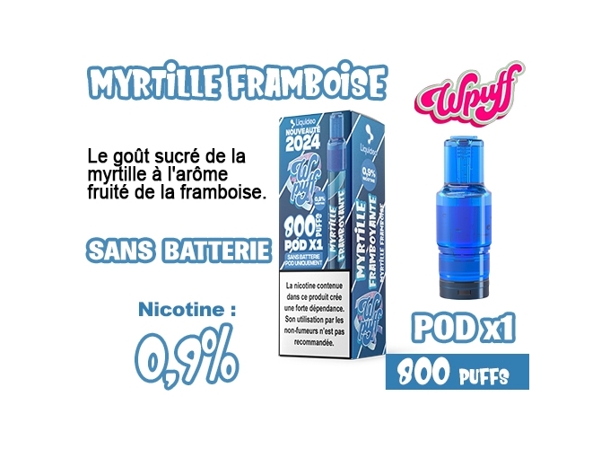 BOITE DE 1 POD 2.0 MYRTILLE FRAMBOYANTE 0.9%