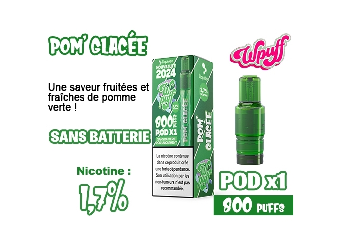 BOITE DE 1 POD 2.0 POMME GLACE 1.7%