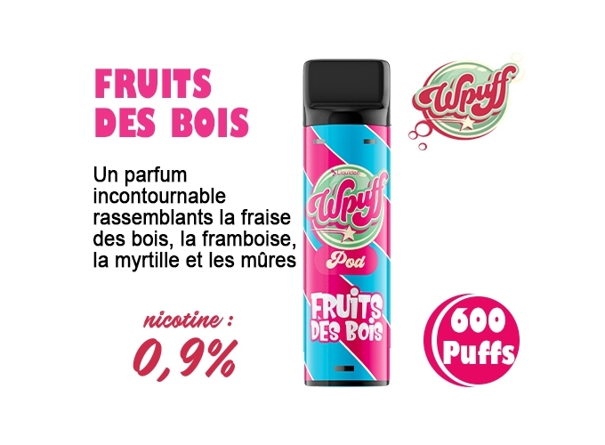 BOITE DE 1 PODS FRUITS DE BOIS 09 MG (10)