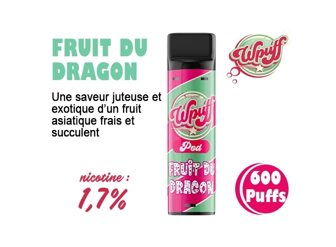 BOITE DE 1 PODS FRUITS DU DRAGON 17 MG (10)