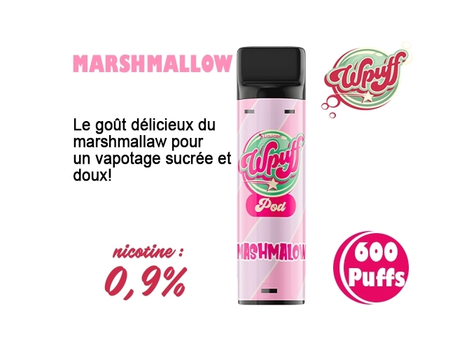 BOITE DE 1 PODS MARSHMALLOW 09 MG (10)