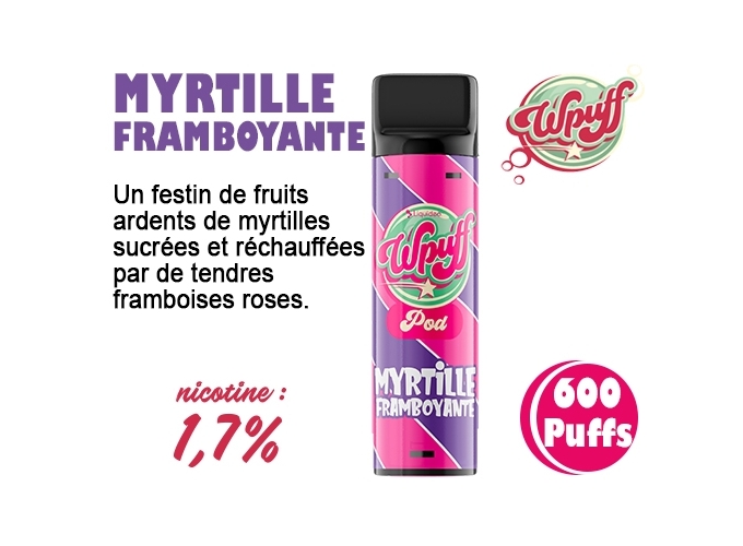 BOITE DE 1 PODS MYRTILLE FRAMBOYANTE 17 MG (10)