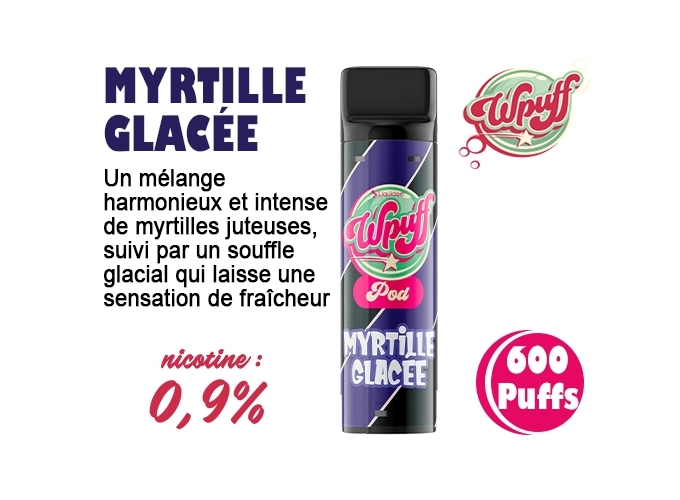 BOITE DE 1 PODS MYRTILLE GLACÉE 09 MG (10)