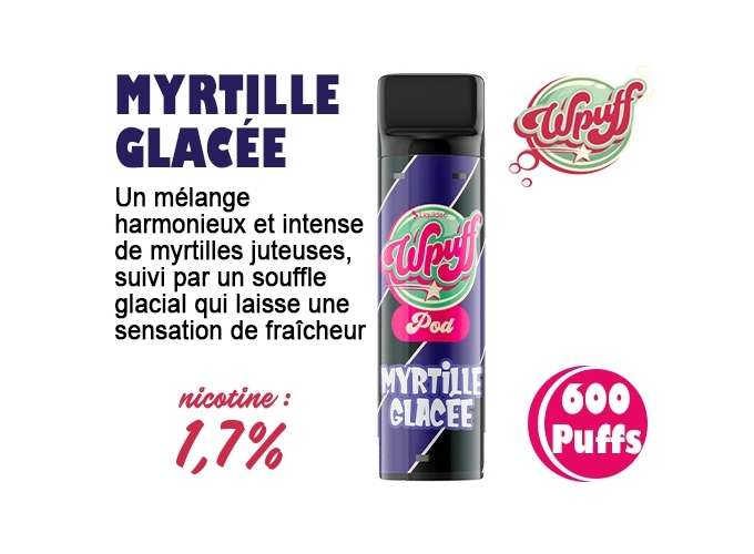 BOITE DE 1 PODS MYRTILLE GLACÉE 17 MG (10)