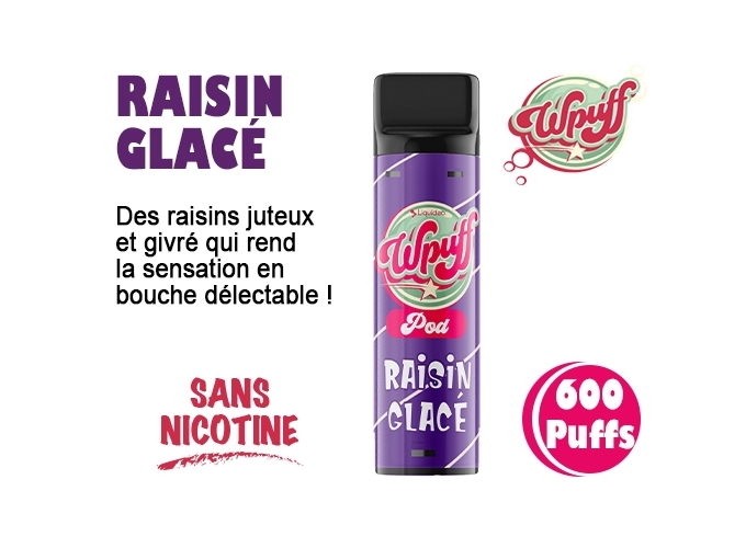 BOITE DE 1 PODS RAISIN GLACÉE 00 MG (10)