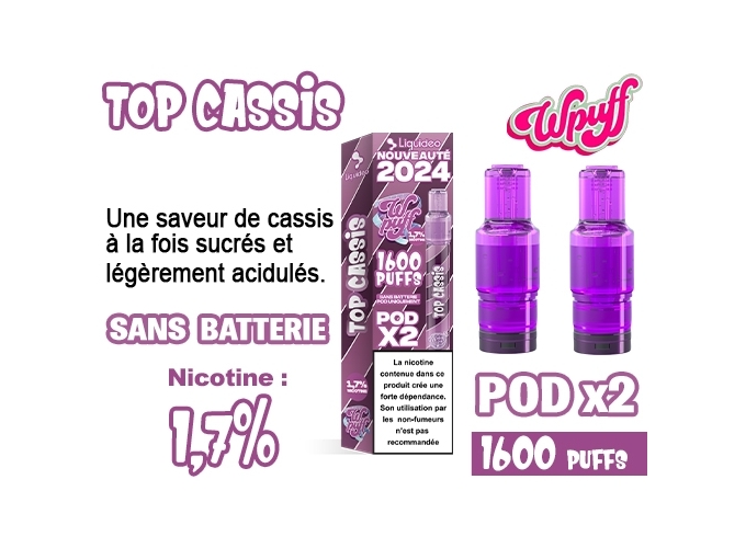 BOITE DE 2 POD 2.0 CASSIS 1.7%