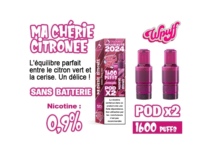 BOITE DE 2 POD 2.0 CHERRY CITRONNEE 0.9%