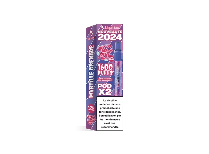 BOITE DE 2 POD 2.0 MYRTILLE GRENADE  1.7%