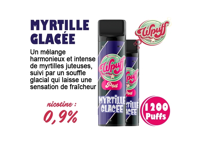 BOITE DE 2 PODS MYRTILLE GLACÉE  09 MG (5)