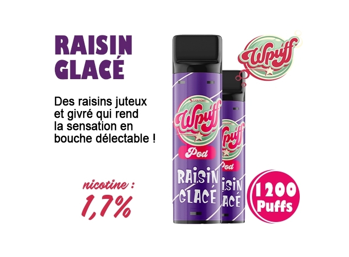 BOITE DE 2 PODS RAISIN GLACÉE 17 MG (5)