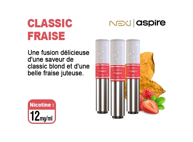 BOITE DE 3 POD NEXI ONE CLASSIC FRAISE 12 MG
